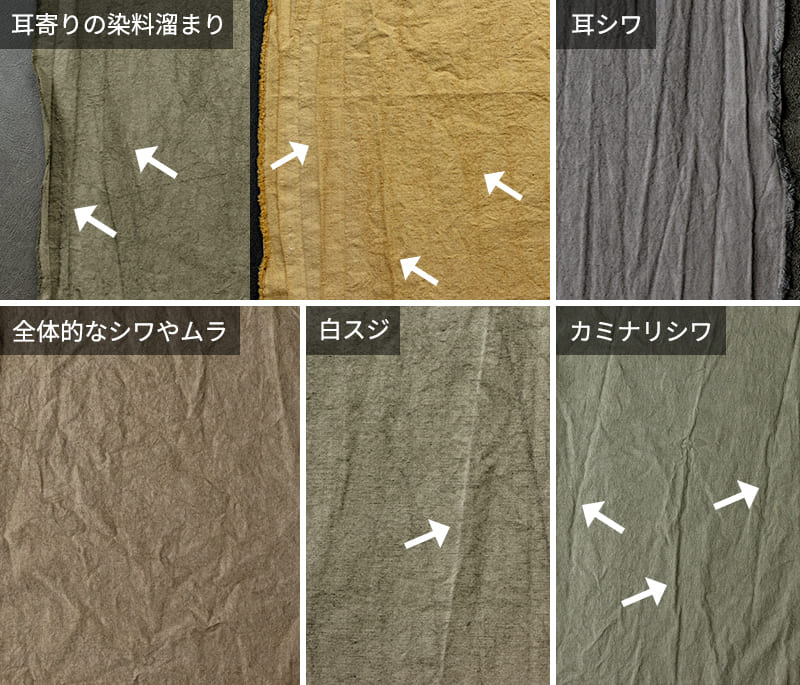 綿麻ウェザークロス ダメージダイドの加工上の特性