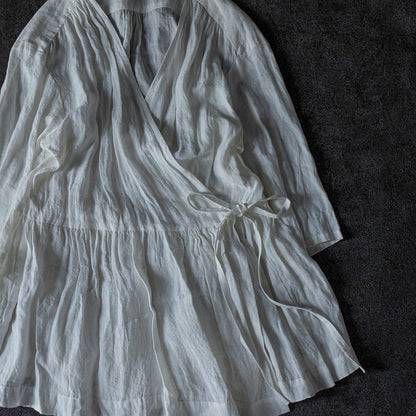 洗いこまれたベルギーリネンローン60番手