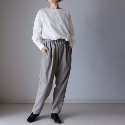 綿麻ツイル リュードバックハーフ
